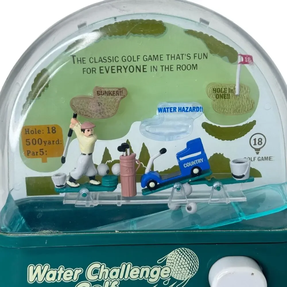 RARE 2007 WATER CHALLENGE GOLF VINTAGE Push Button Water Game by Penny - Picture 3 of 5